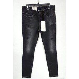 Mac Women's Charcoal Black Skinny Jeans Size 40W by 32L